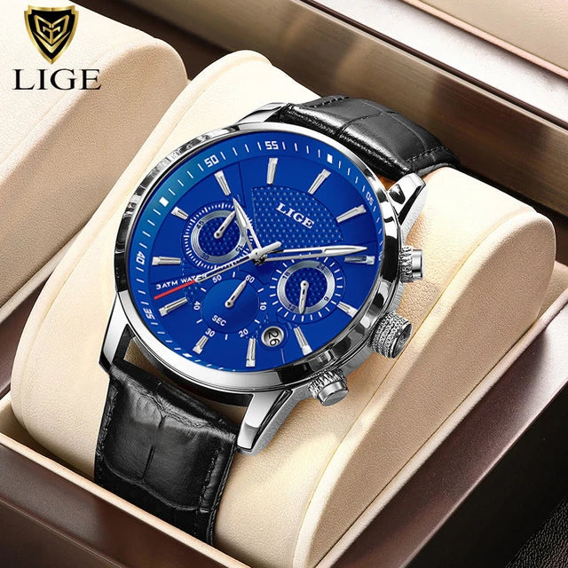 LIGE 2025 Military Sport Chronograph