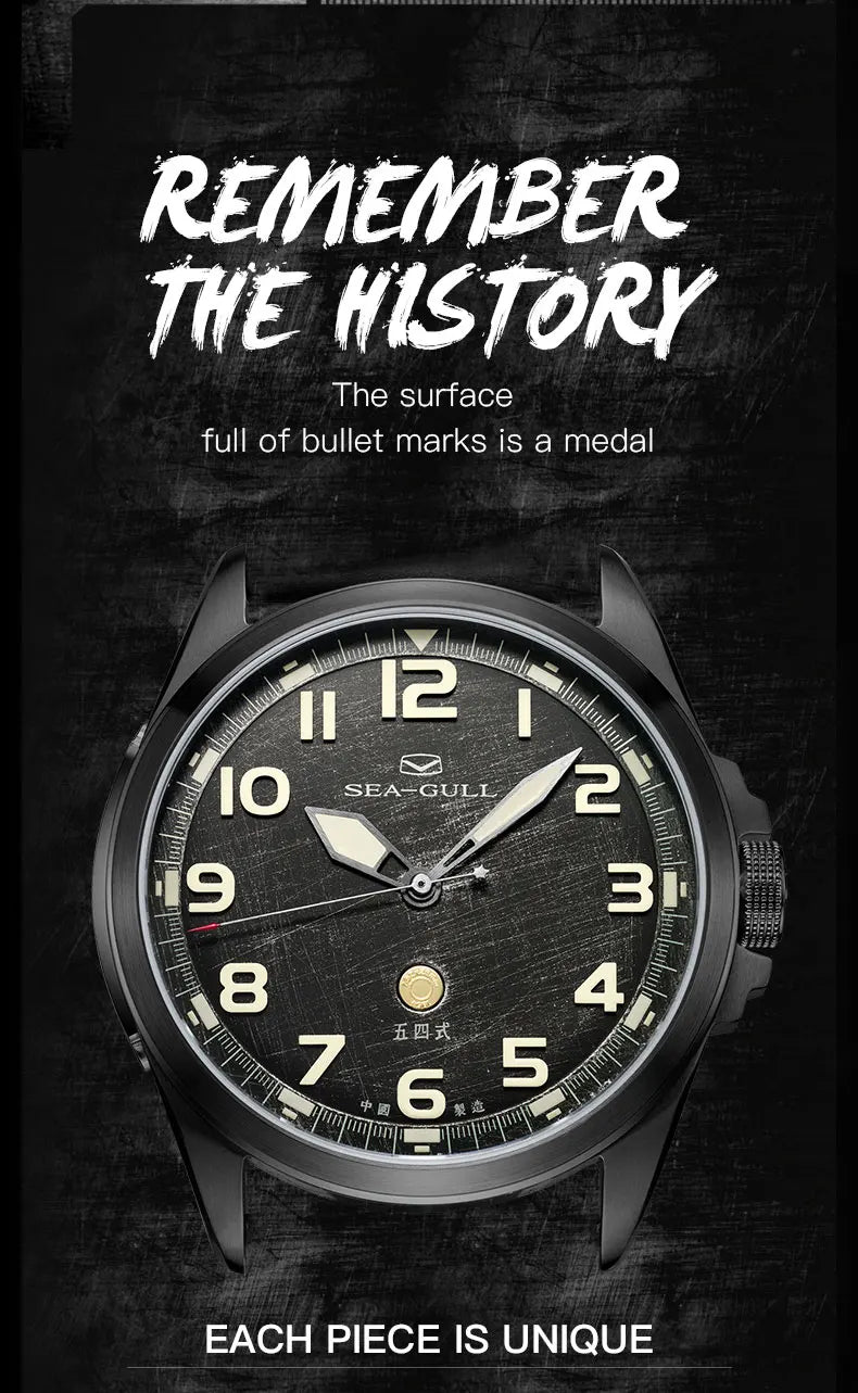 6107 Men’s Pilot Watch – 43mm Automatic
