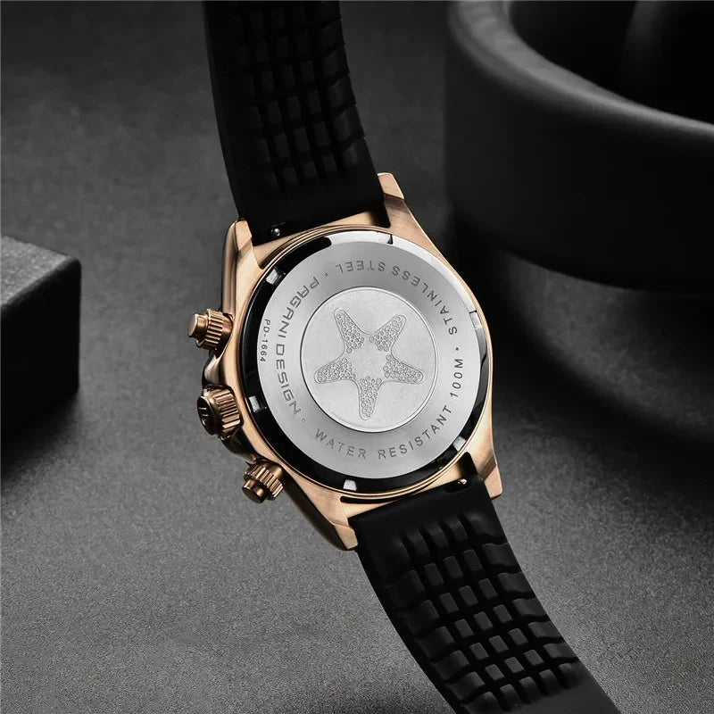 Pagani Design PD-1664 Chronograph – Luxury Quartz VK63 Movement, Sapphire Crystal, 10ATM Waterproof Sport-Casual Watch