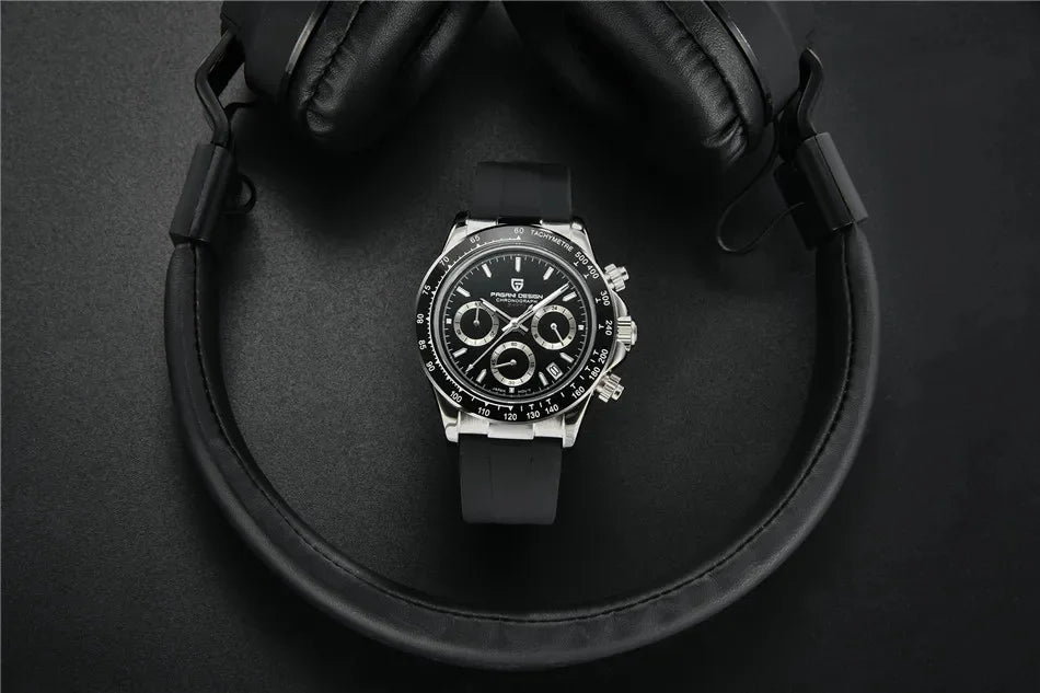 Pagani Design PD-1664 Chronograph – Luxury Quartz VK63 Movement, Sapphire Crystal, 10ATM Waterproof Sport-Casual Watch