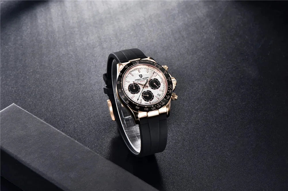 Pagani Design PD-1664 Chronograph – Luxury Quartz VK63 Movement, Sapphire Crystal, 10ATM Waterproof Sport-Casual Watch