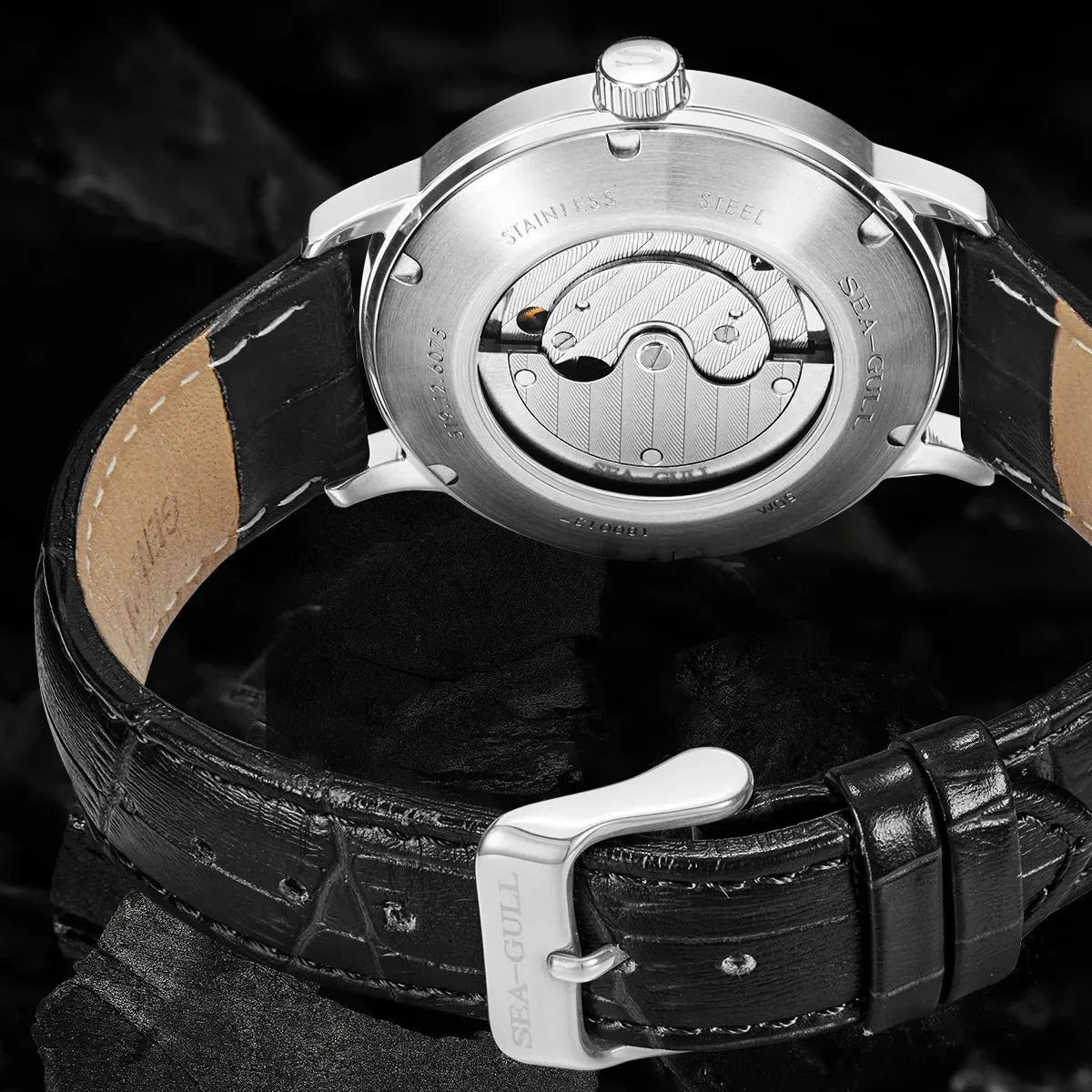 Sea-Gull 6075 Automatic Business Watch – ST17 Movement, Sapphire Crystal, 40mm Stainless Steel Case, 50m Water Resistant
