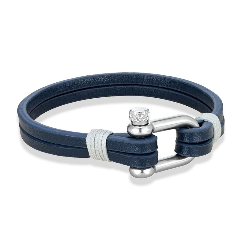 Nautical Leather Bracelet