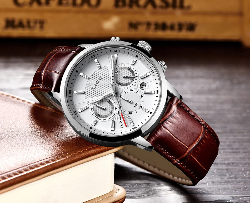 LIGE 2025 Military Sport Chronograph