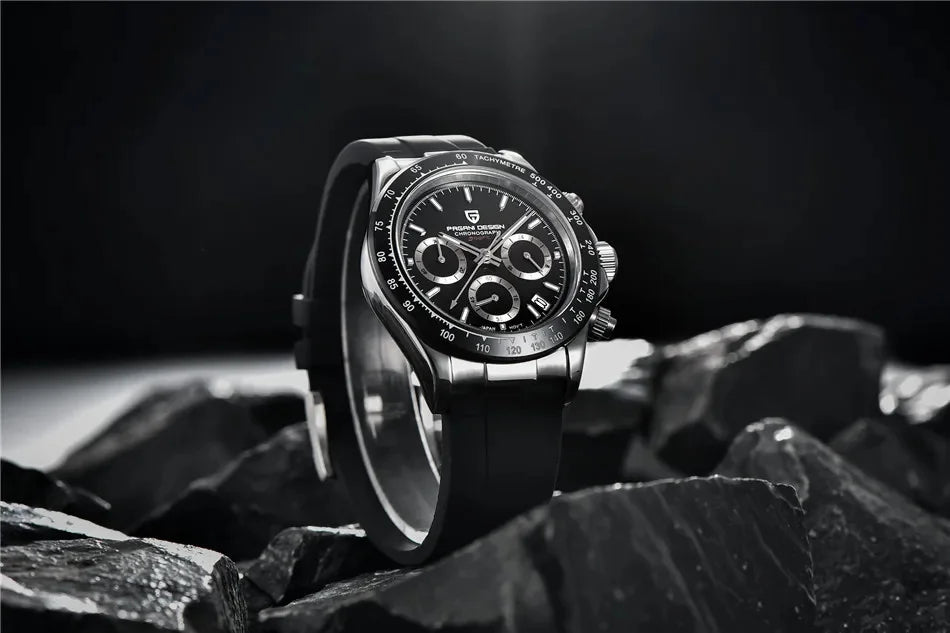 Pagani Design PD-1664 Chronograph – Luxury Quartz VK63 Movement, Sapphire Crystal, 10ATM Waterproof Sport-Casual Watch