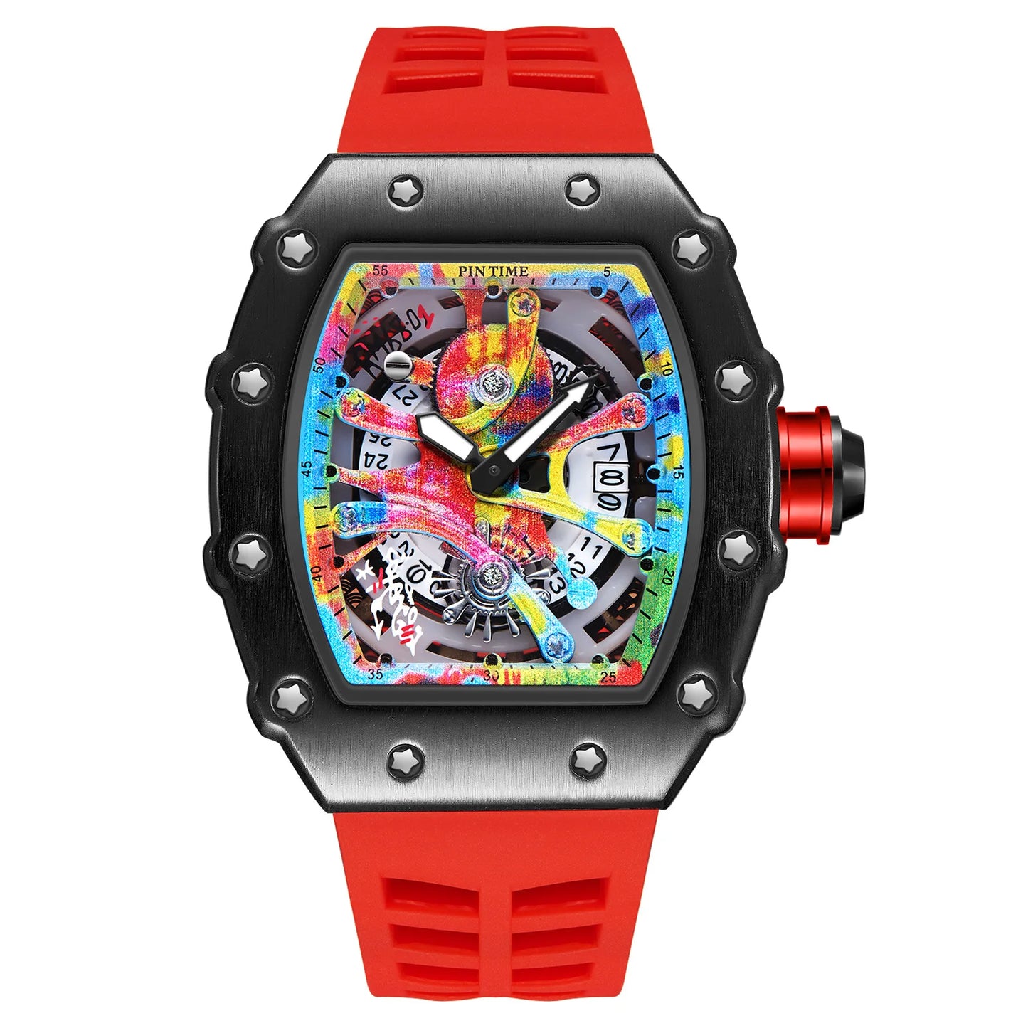 Tonneau Graffiti Quartz Watch 68-01