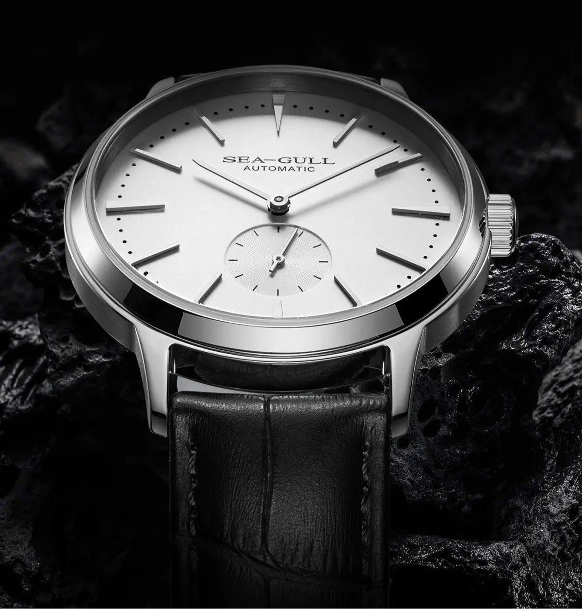 Sea-Gull 6075 Automatic Business Watch – ST17 Movement, Sapphire Crystal, 40mm Stainless Steel Case, 50m Water Resistant