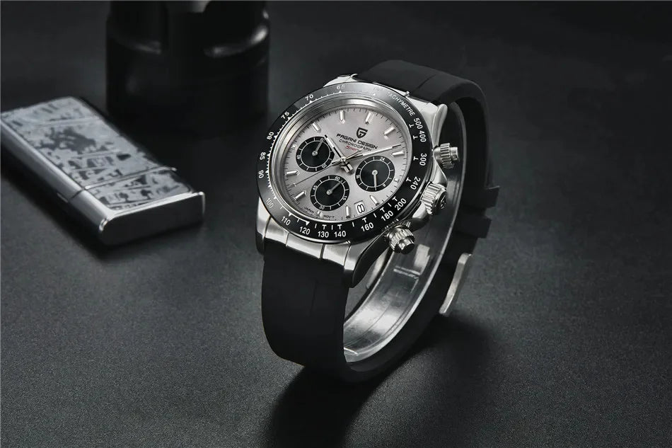 Pagani Design PD-1664 Chronograph – Luxury Quartz VK63 Movement, Sapphire Crystal, 10ATM Waterproof Sport-Casual Watch