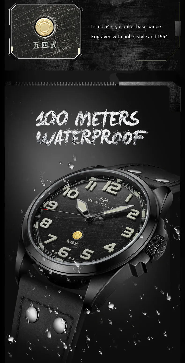 6107 Men’s Pilot Watch – 43mm Automatic