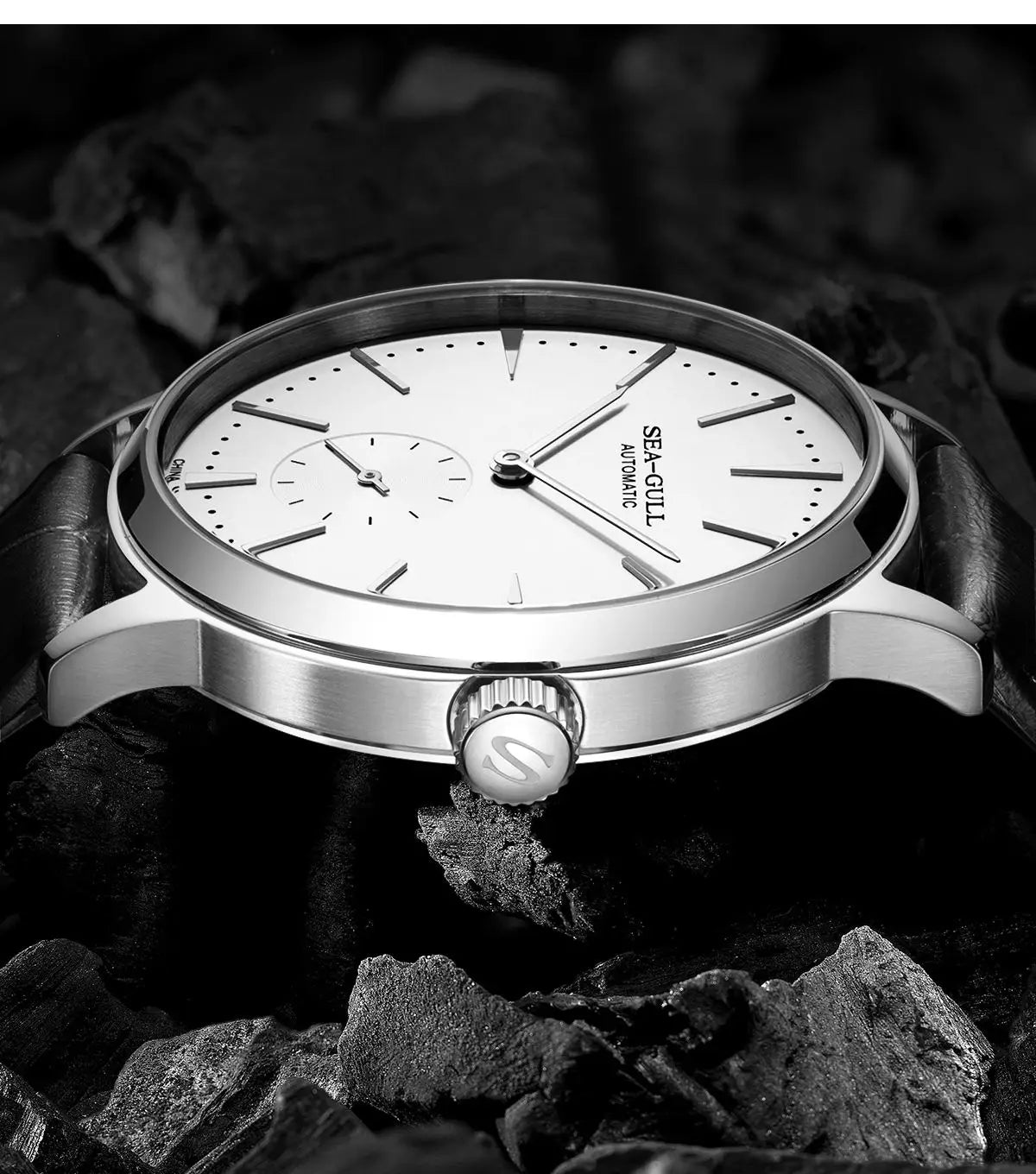 Sea-Gull 6075 Automatic Business Watch – ST17 Movement, Sapphire Crystal, 40mm Stainless Steel Case, 50m Water Resistant