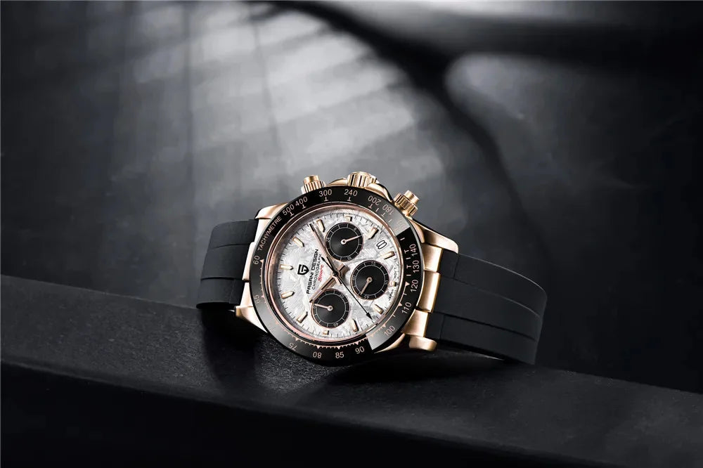 Pagani Design PD-1664 Chronograph – Luxury Quartz VK63 Movement, Sapphire Crystal, 10ATM Waterproof Sport-Casual Watch