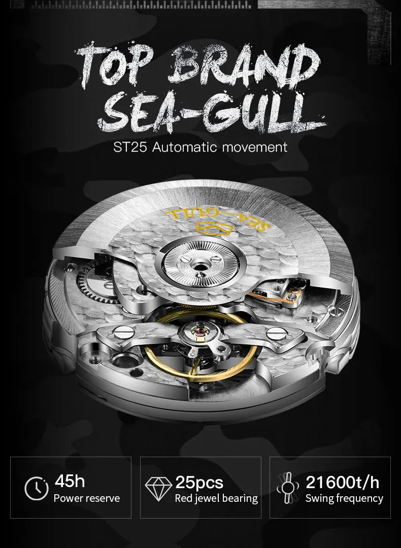 6107 Men’s Pilot Watch – 43mm Automatic