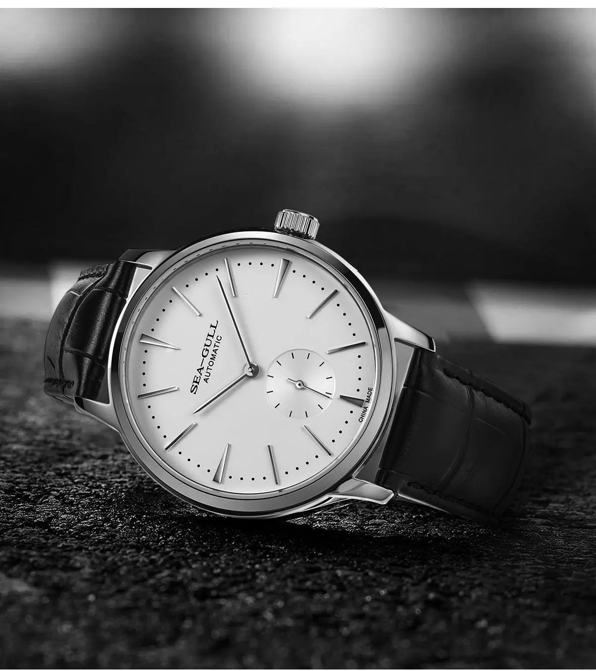 Sea-Gull 6075 Automatic Business Watch – ST17 Movement, Sapphire Crystal, 40mm Stainless Steel Case, 50m Water Resistant