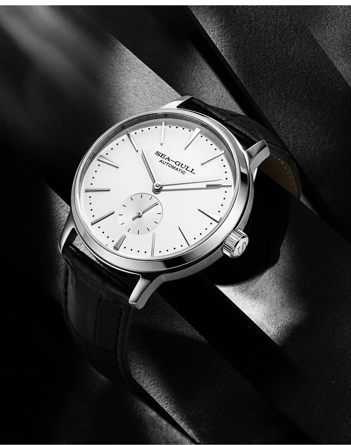 Sea-Gull 6075 Automatic Business Watch – ST17 Movement, Sapphire Crystal, 40mm Stainless Steel Case, 50m Water Resistant