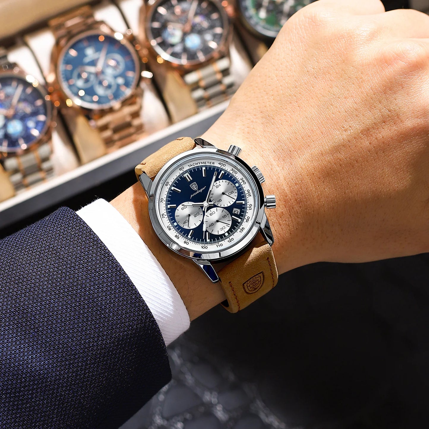 POEDAGAR Chronograph – 41mm