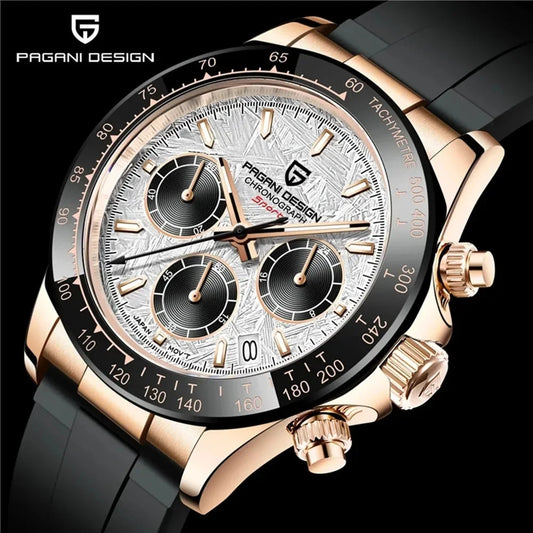 Pagani Design PD-1664 Chronograph – Luxury Quartz VK63 Movement, Sapphire Crystal, 10ATM Waterproof Sport-Casual Watch