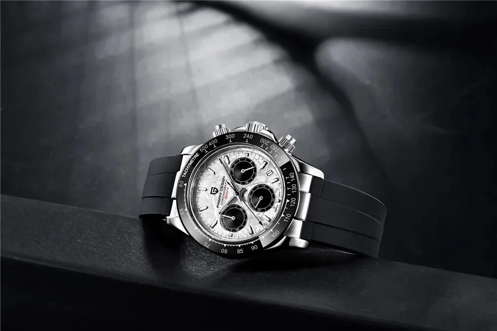 Pagani Design PD-1664 Chronograph – Luxury Quartz VK63 Movement, Sapphire Crystal, 10ATM Waterproof Sport-Casual Watch