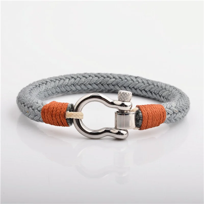 Wide Nautical Rope Bracelet
