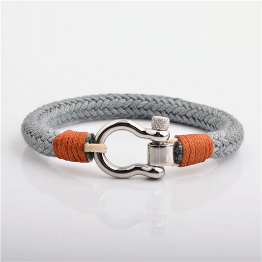 Wide Nautical Rope Bracelet